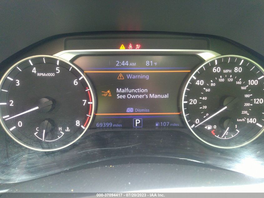 2019 NISSAN ALTIMA 2.5 SR - 1N4BL4CV6KC211693