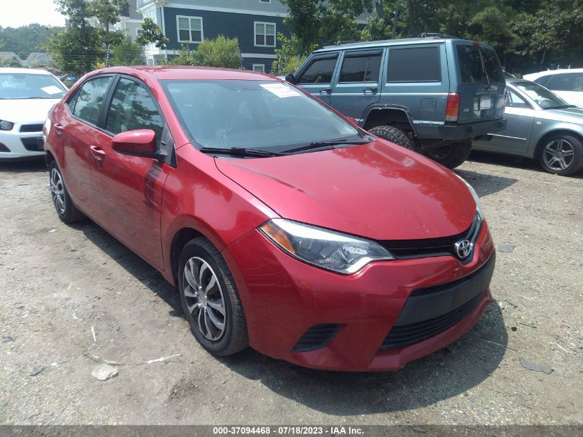 2014 TOYOTA COROLLA L/LE/LE PLS/PRM/S/S PLS - 2T1BURHE1EC140119