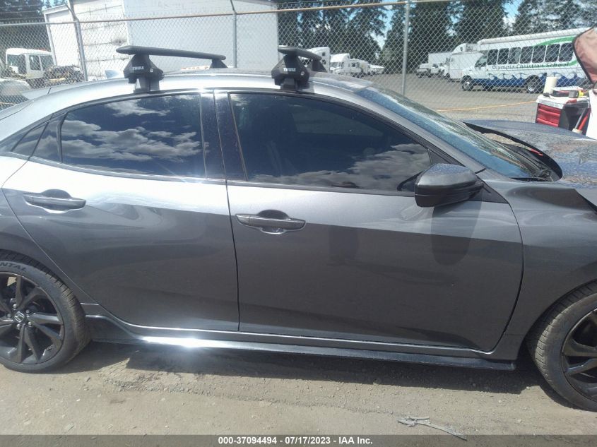 2018 HONDA CIVIC HATCHBACK SPORT - SHHFK7G47JU208884