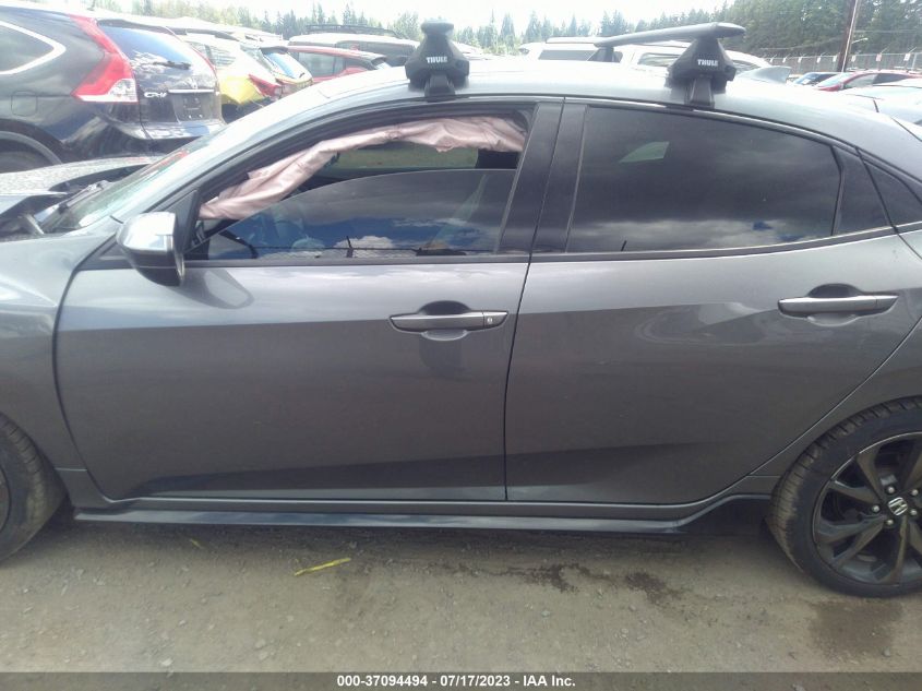 2018 HONDA CIVIC HATCHBACK SPORT - SHHFK7G47JU208884