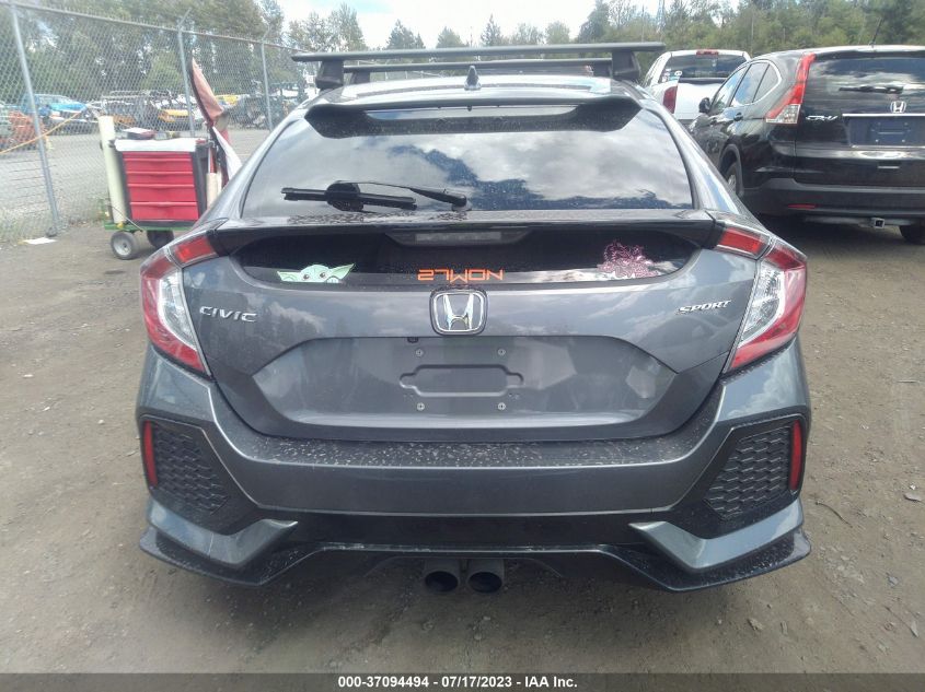2018 HONDA CIVIC HATCHBACK SPORT - SHHFK7G47JU208884