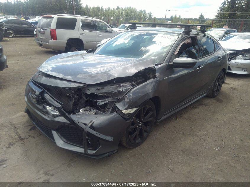 2018 HONDA CIVIC HATCHBACK SPORT - SHHFK7G47JU208884