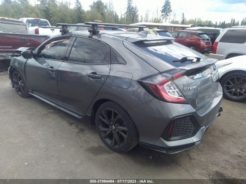2018 HONDA CIVIC HATCHBACK SPORT - SHHFK7G47JU208884
