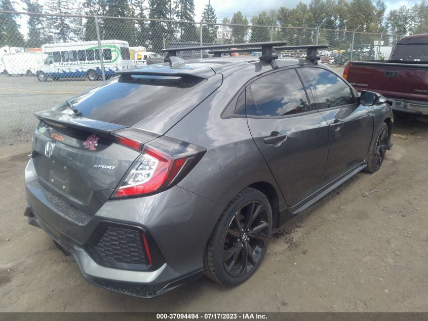 2018 HONDA CIVIC HATCHBACK SPORT - SHHFK7G47JU208884