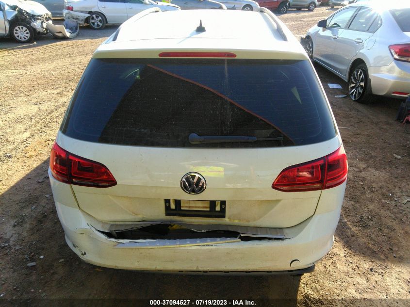 2017 VOLKSWAGEN GOLF SPORTWAGEN S 3VW017AU5HM512463