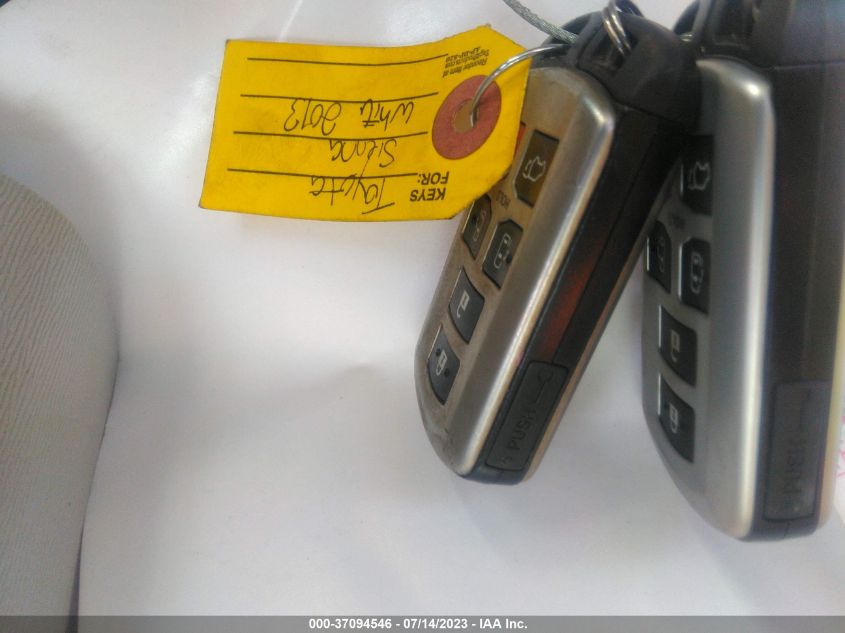 2013 TOYOTA SIENNA XLE AAS/XLE/LTD - 5TDYK3DC9DS367727