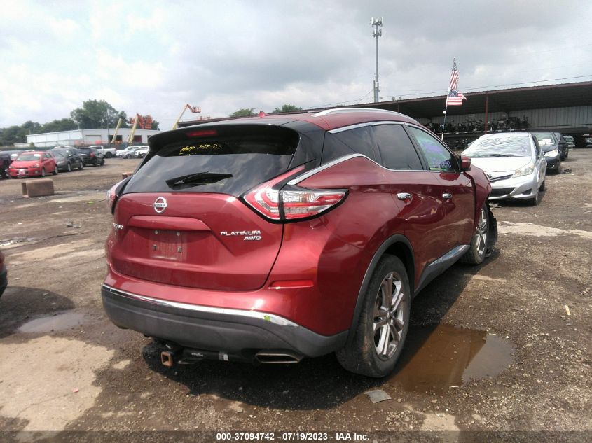 2015 NISSAN MURANO PLATINUM - 5N1AZ2MH4FN243632