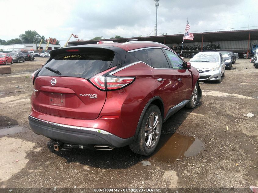 2015 NISSAN MURANO PLATINUM - 5N1AZ2MH4FN243632