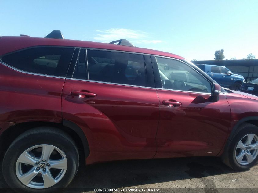 2021 TOYOTA HIGHLANDER L/LE - 5TDZZRAH7MS522746