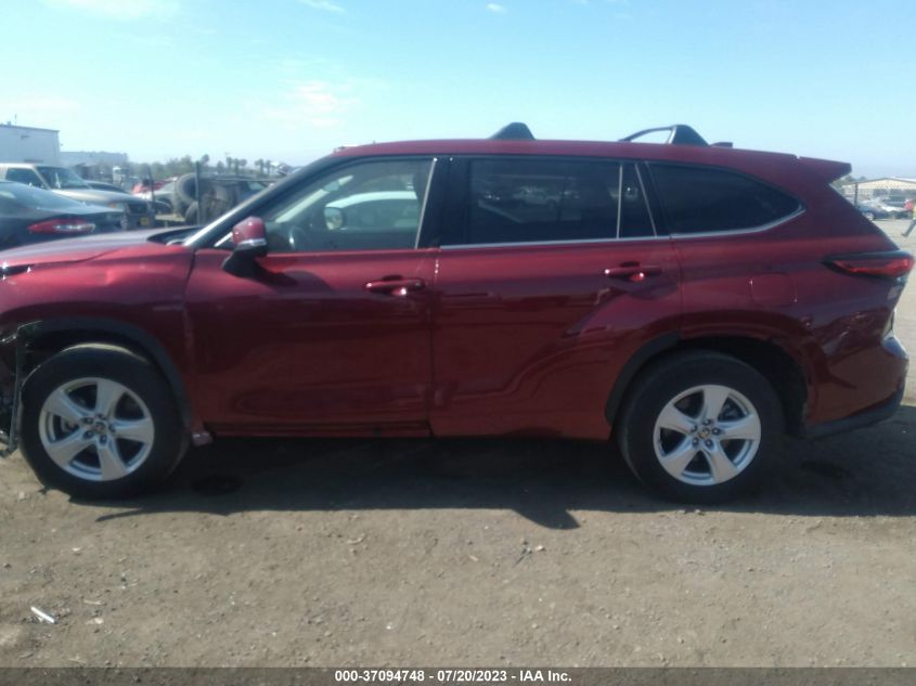 2021 TOYOTA HIGHLANDER L/LE - 5TDZZRAH7MS522746