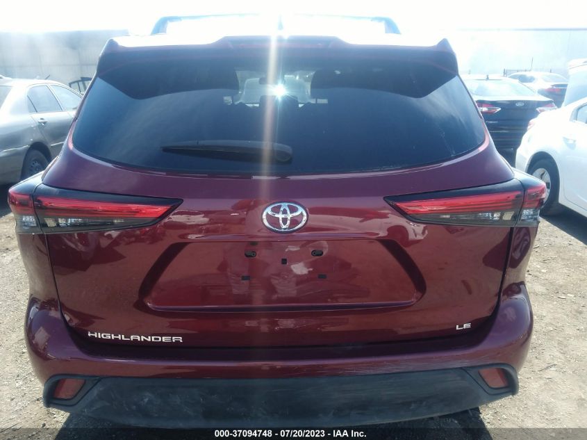 2021 TOYOTA HIGHLANDER L/LE - 5TDZZRAH7MS522746