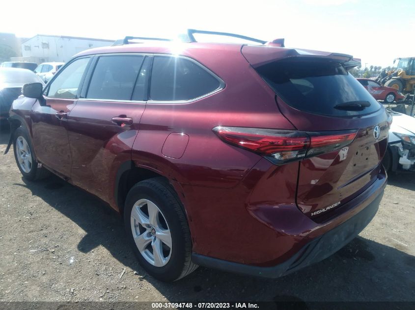 2021 TOYOTA HIGHLANDER L/LE - 5TDZZRAH7MS522746