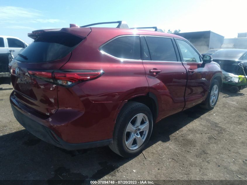 2021 TOYOTA HIGHLANDER L/LE - 5TDZZRAH7MS522746