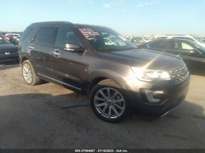2017 FORD EXPLORER LIMITED - 1FM5K7F80HGC26916