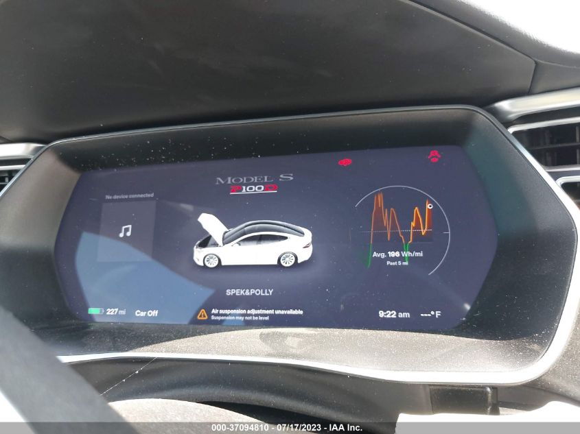 2017 TESLA MODEL S 100D - 5YJSA1E45HF216236