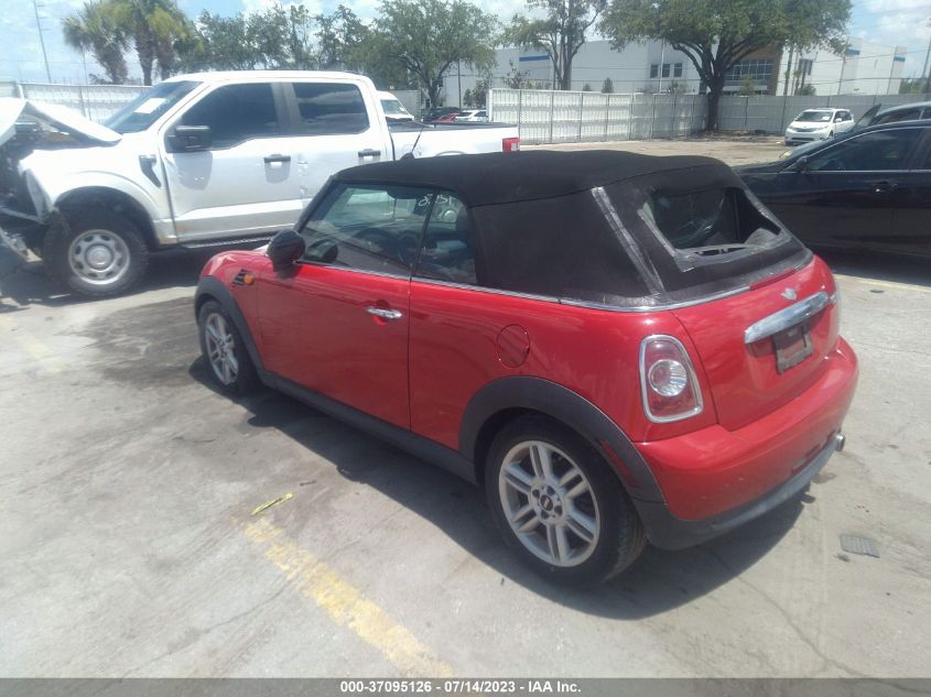 2013 MINI COOPER CONVERTIBLE WMWZN3C57DT568426