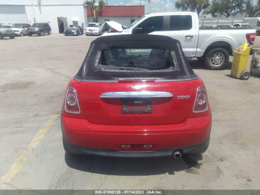 2013 MINI COOPER CONVERTIBLE WMWZN3C57DT568426
