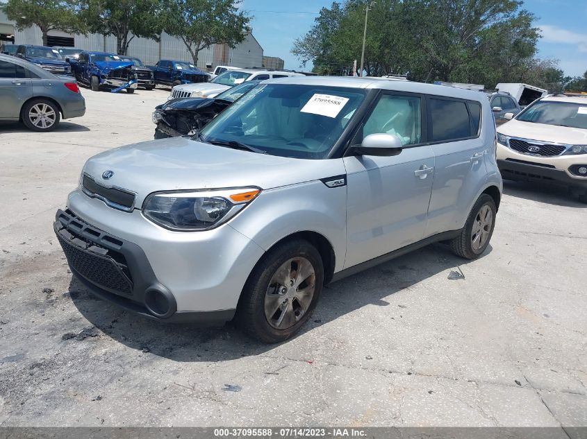 2016 KIA SOUL BASE - KNDJN2A27G7850842