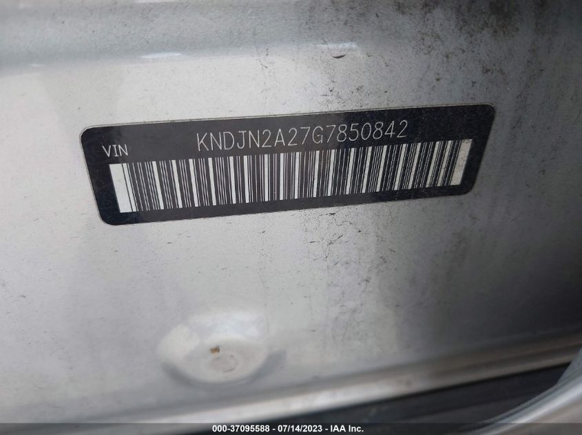 2016 KIA SOUL BASE - KNDJN2A27G7850842