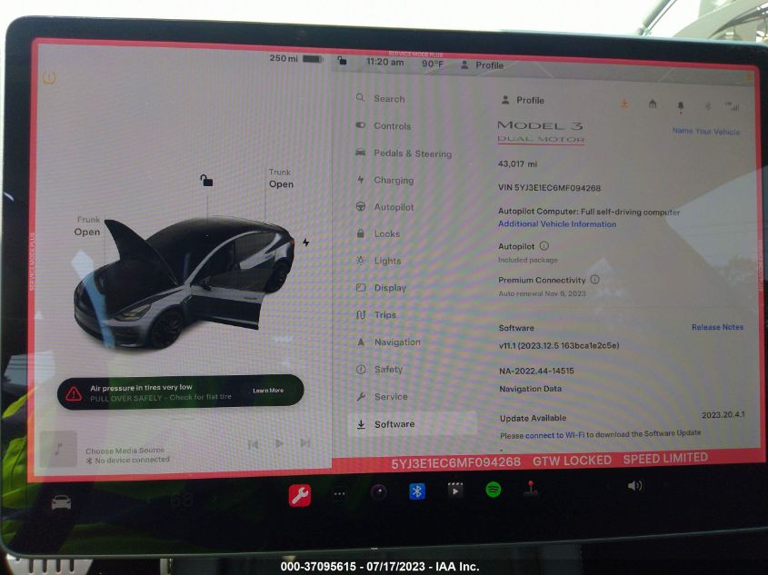 2021 TESLA MODEL 3 PERFORMANCE - 5YJ3E1EC6MF094268