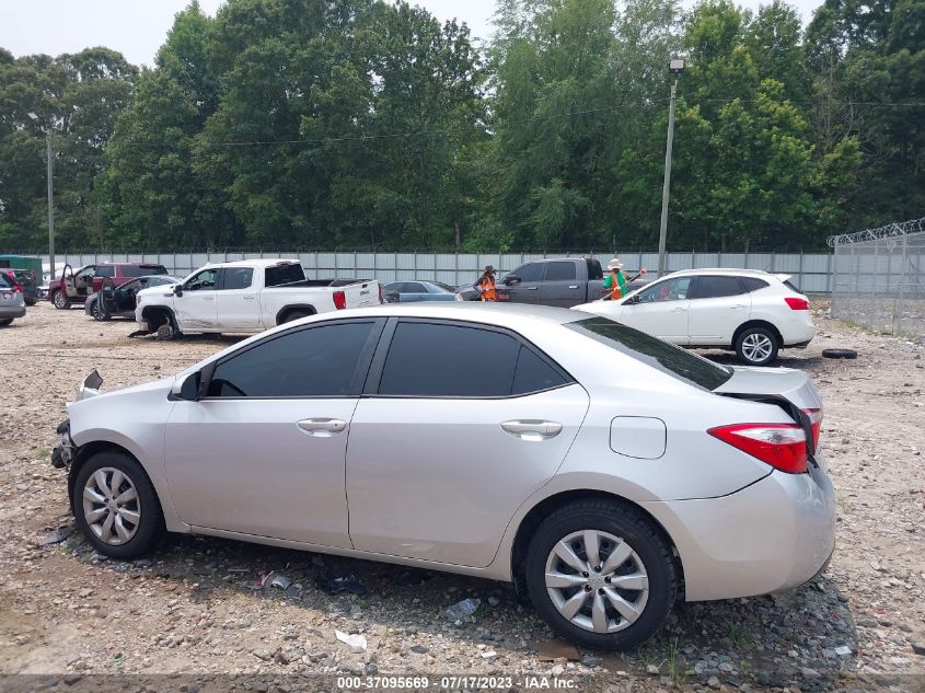 2014 TOYOTA COROLLA L/LE/S/S PLUS/LE PLUS - 2T1BURHE4EC019911