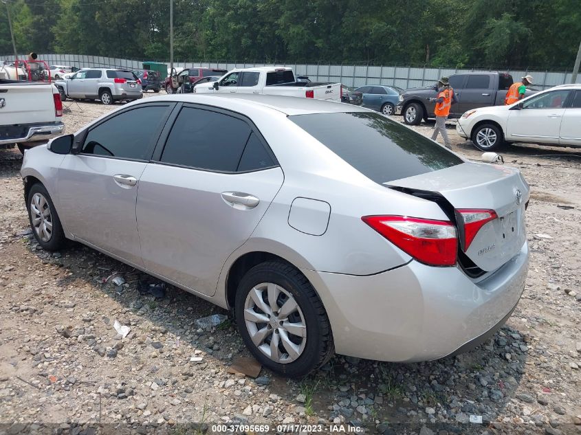 2014 TOYOTA COROLLA L/LE/S/S PLUS/LE PLUS - 2T1BURHE4EC019911