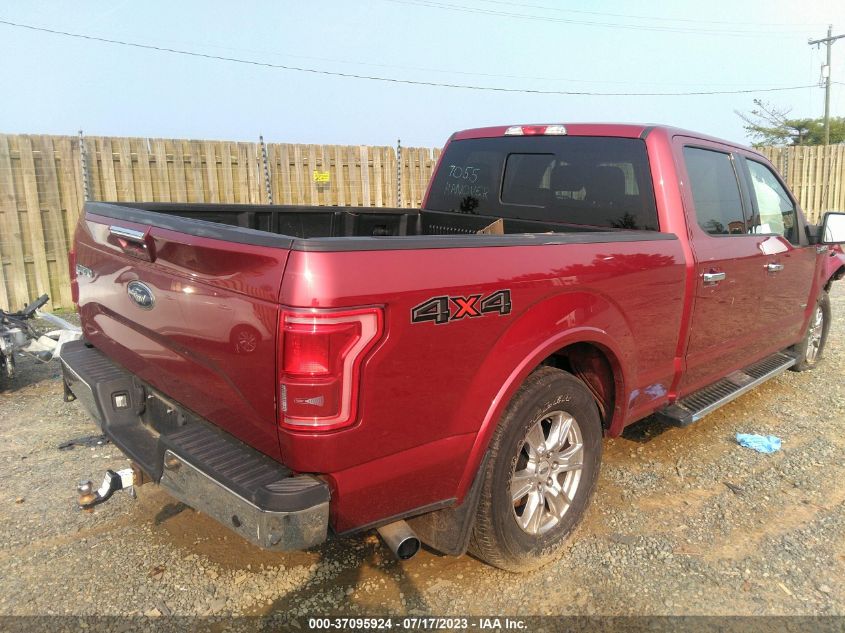 2016 FORD F-150 XLT/XL/LARIAT/PLATINUM - 1FTFW1EG4GFD45849