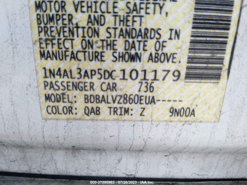 2013 NISSAN ALTIMA 2.5 SL - 1N4AL3AP5DC101179
