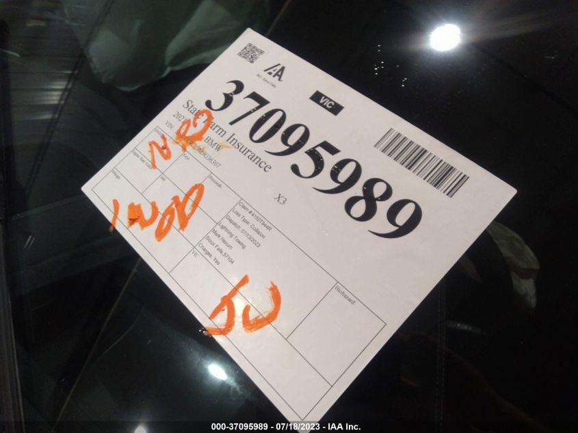 2021 BMW X3 M40I - 5UXTY9C03M9G36307