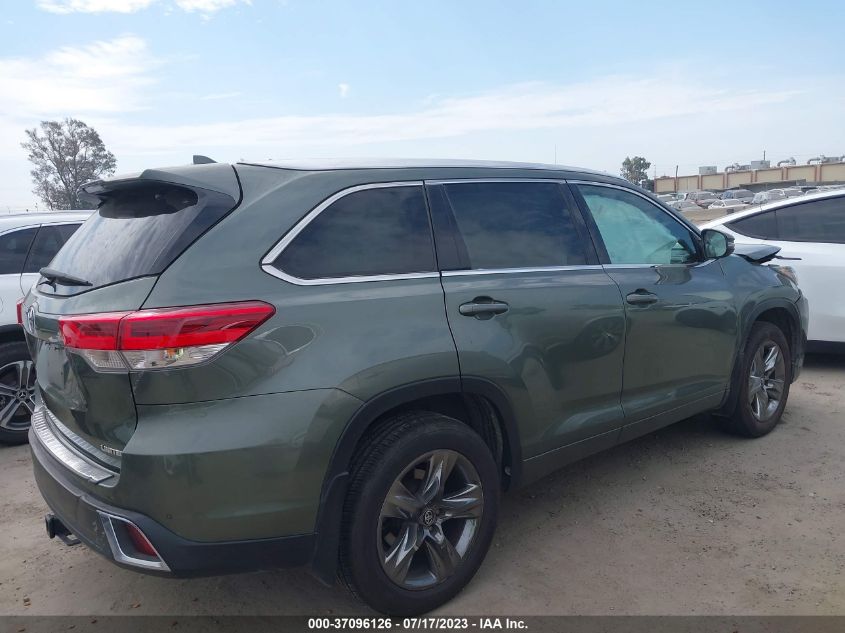 2017 TOYOTA HIGHLANDER LIMITED - 5TDYZRFH5HS202612