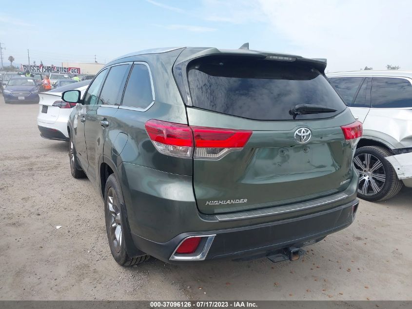 2017 TOYOTA HIGHLANDER LIMITED - 5TDYZRFH5HS202612