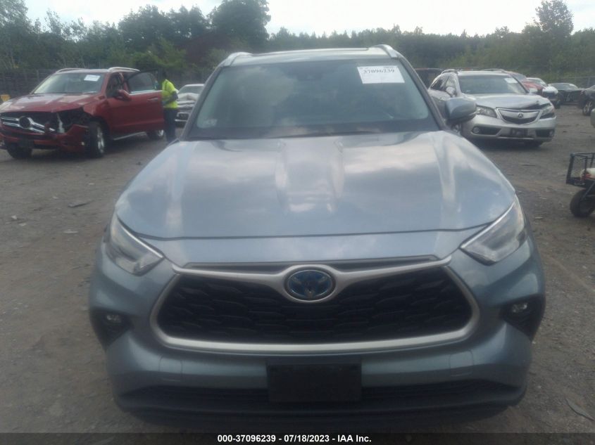 2021 TOYOTA HIGHLANDER HYBRID XLE - 5TDGBRCH0MS065934