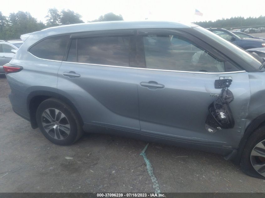 2021 TOYOTA HIGHLANDER HYBRID XLE - 5TDGBRCH0MS065934