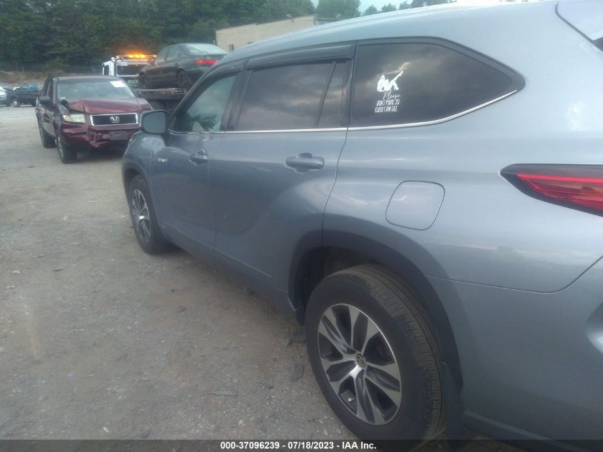 2021 TOYOTA HIGHLANDER HYBRID XLE - 5TDGBRCH0MS065934