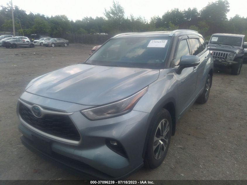 2021 TOYOTA HIGHLANDER HYBRID XLE - 5TDGBRCH0MS065934