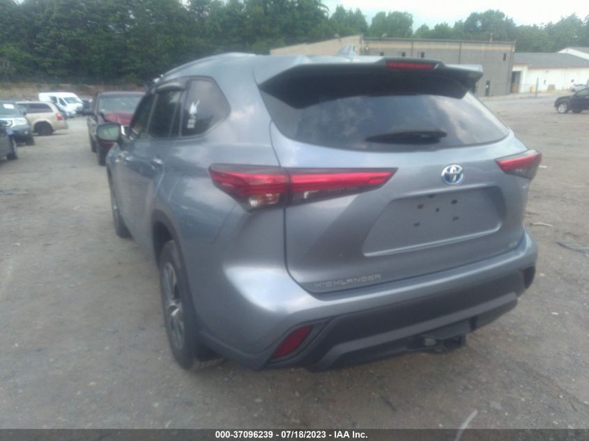 2021 TOYOTA HIGHLANDER HYBRID XLE - 5TDGBRCH0MS065934