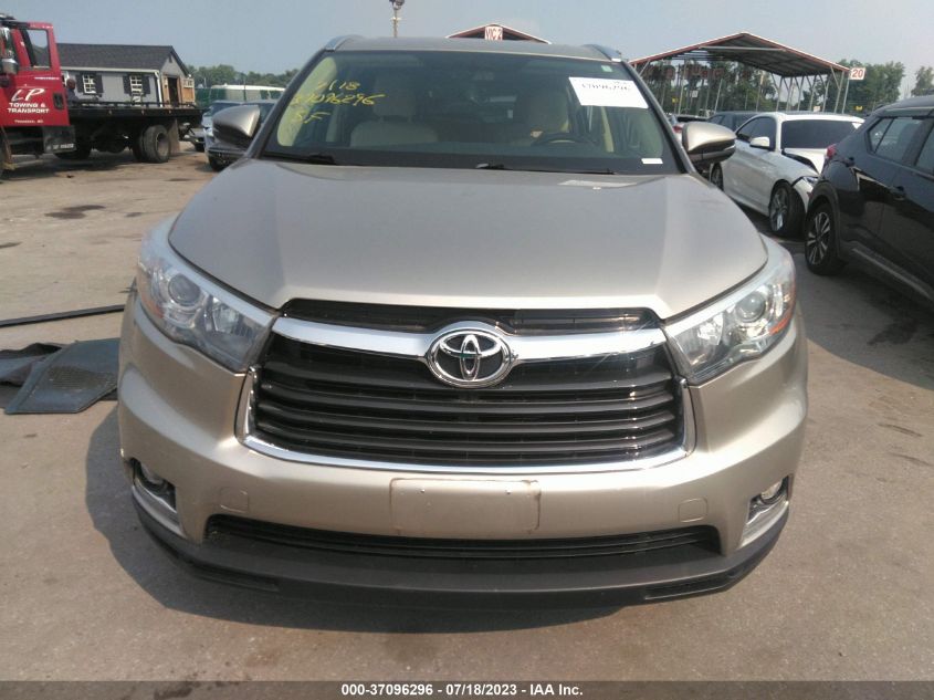 2015 TOYOTA HIGHLANDER LIMITED - 5TDDKRFH7FS149105