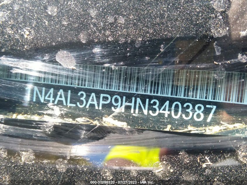 2017 NISSAN ALTIMA 2.5/S/SV/SL/SR - 1N4AL3AP9HN340387