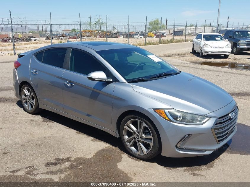 2017 HYUNDAI ELANTRA LIMITED - 5NPD84LF2HH042623