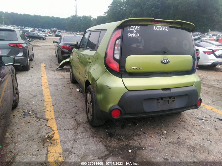 2015 KIA SOUL BASE - KNDJN2A27F7766762