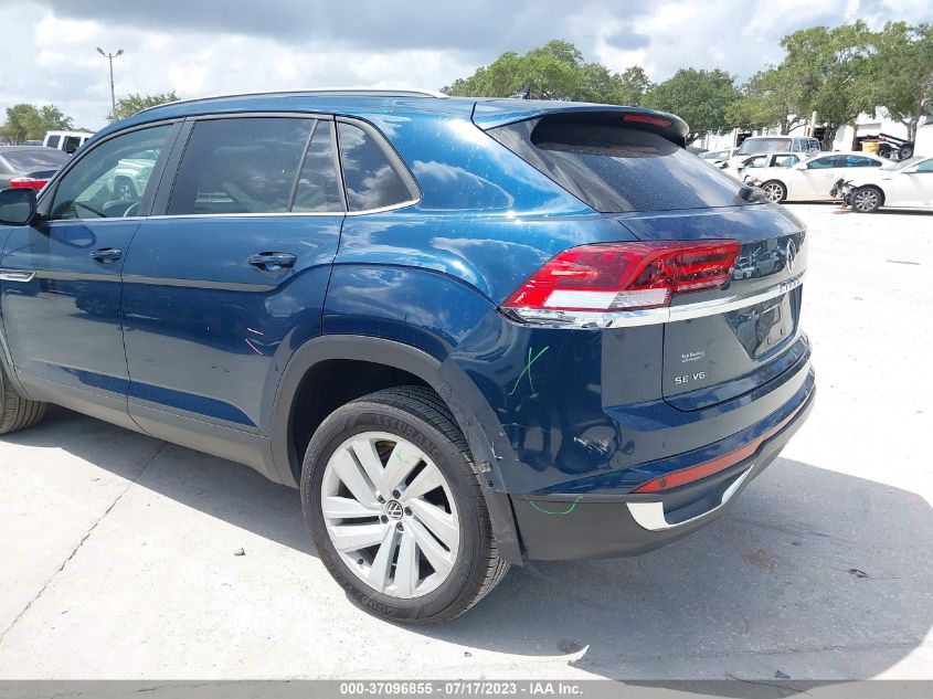 2021 VOLKSWAGEN ATLAS CROSS SPORT 3.6L V6 SE W/TECHNOLOGY - 1V2JE2CA1MC241123