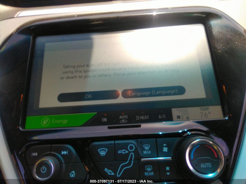 2019 CHEVROLET BOLT EV LT - 1G1FY6S0XK4128026