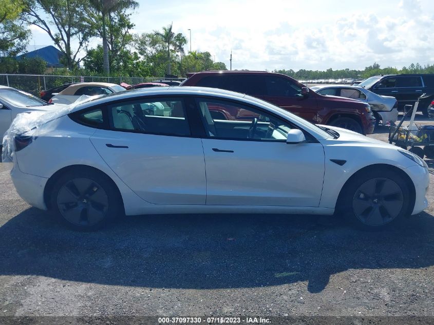 2022 TESLA MODEL 3 - 5YJ3E1EB5NF101364