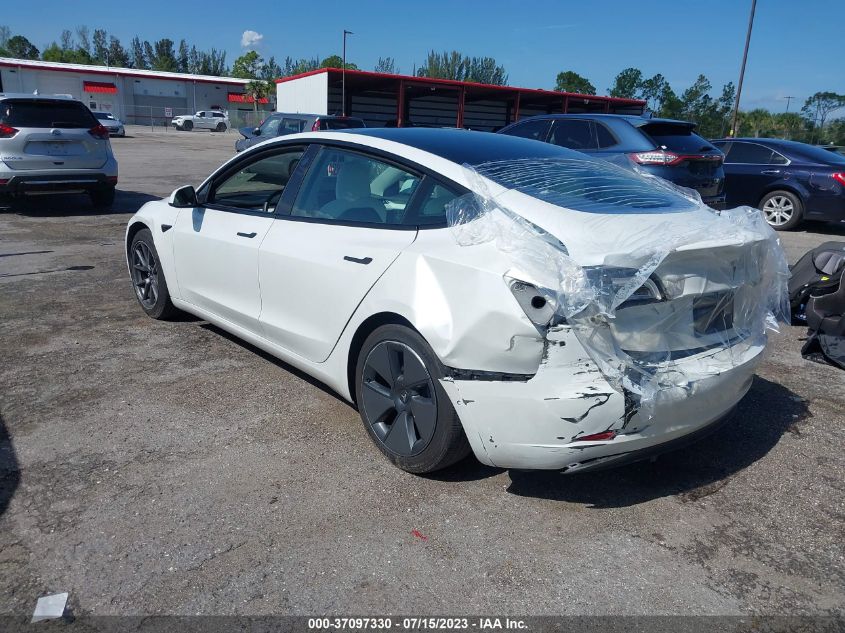 2022 TESLA MODEL 3 - 5YJ3E1EB5NF101364