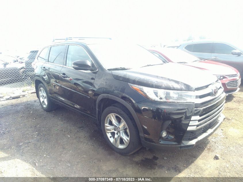 2019 TOYOTA HIGHLANDER LIMITED - 5TDYZRFH5KS346717