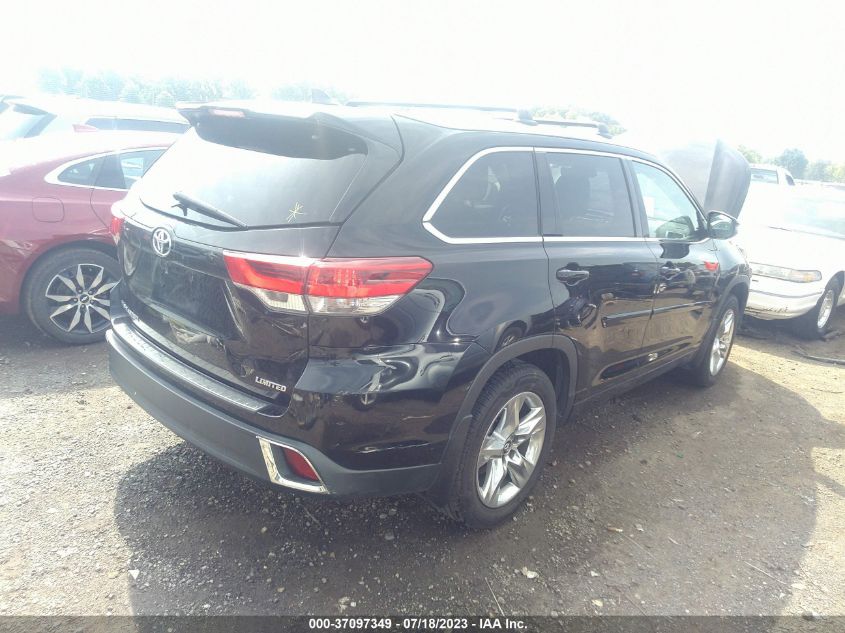 2019 TOYOTA HIGHLANDER LIMITED - 5TDYZRFH5KS346717