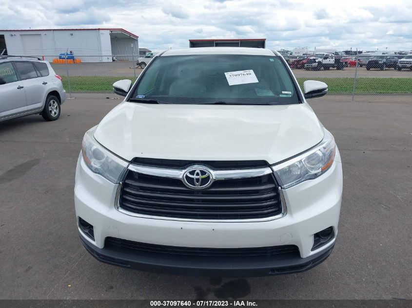 2016 TOYOTA HIGHLANDER LE - 5TDZKRFH9GS177883