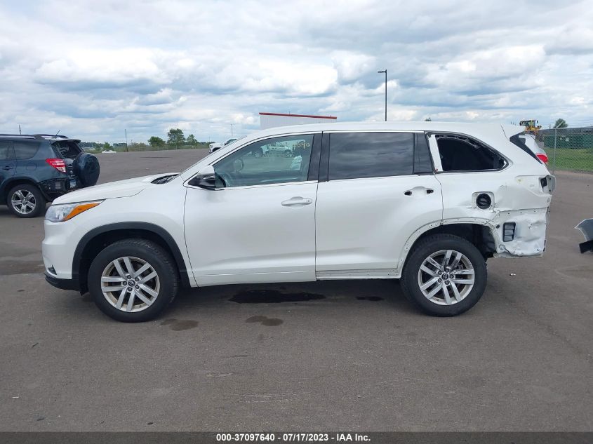 2016 TOYOTA HIGHLANDER LE - 5TDZKRFH9GS177883