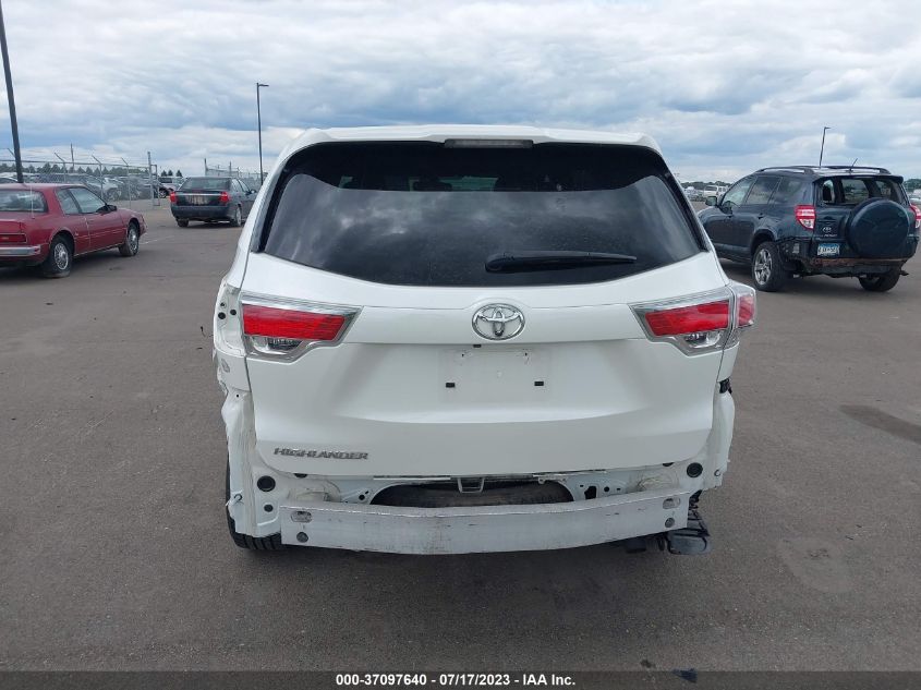 2016 TOYOTA HIGHLANDER LE - 5TDZKRFH9GS177883
