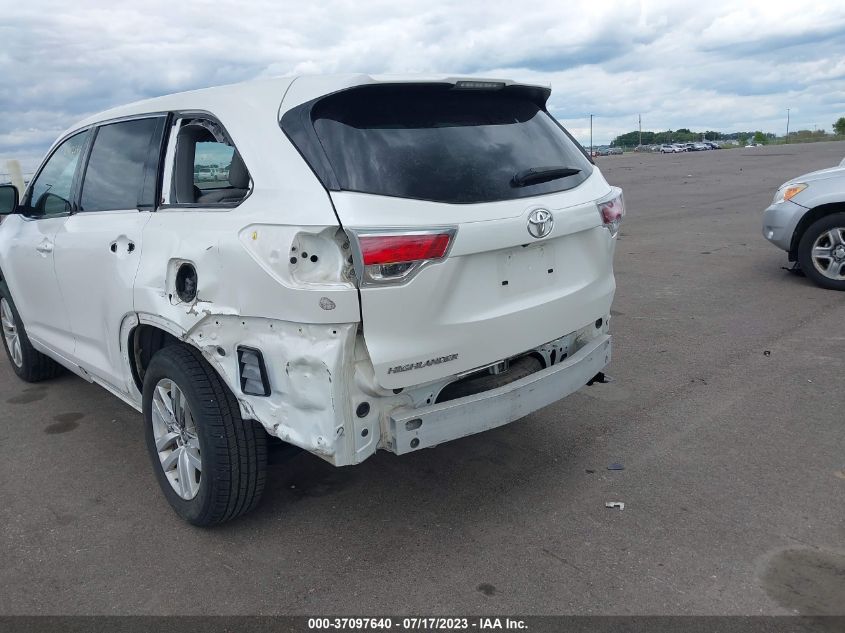 2016 TOYOTA HIGHLANDER LE - 5TDZKRFH9GS177883